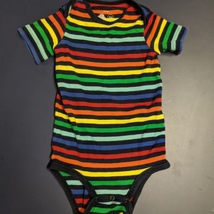 Primary rainbow onesie